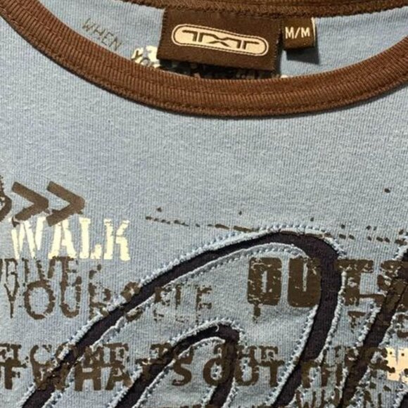 SOLD Blue Y2K T Shirt - Picture 3 of 9